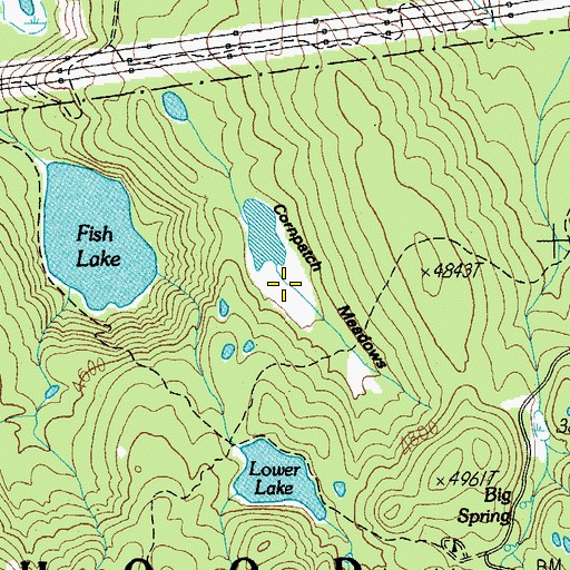 Topographic Map of Cornpatch Meadow, OR