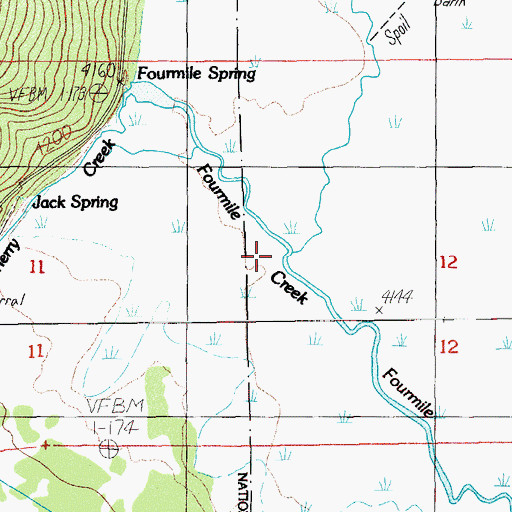 Topographic Map of Crane Creek, OR