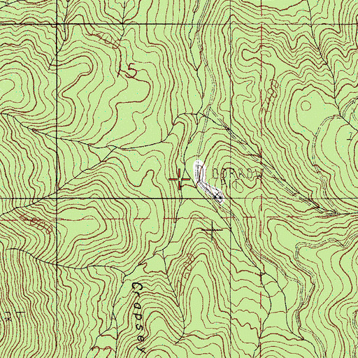 Topographic Map of Crapsey Gulch, OR
