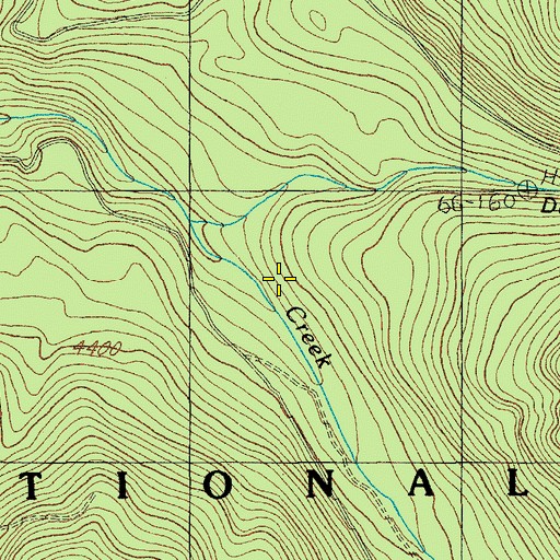 Topographic Map of Devils Canyon, OR