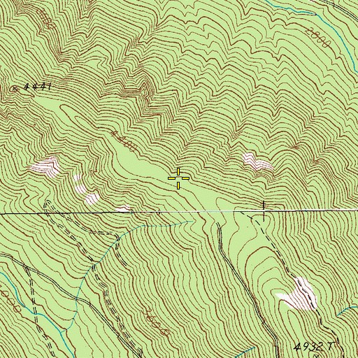 Topographic Map of Devils Peak Trail, OR