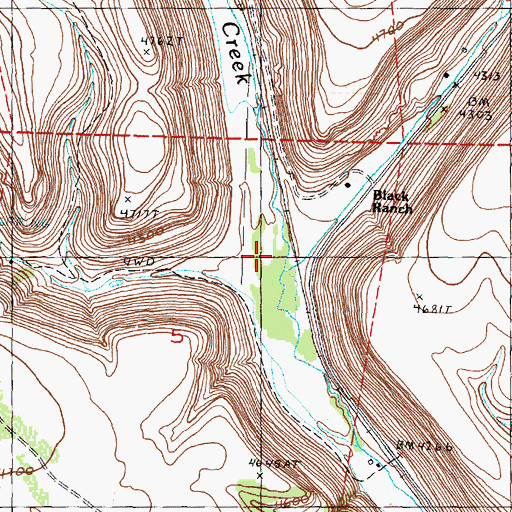 Topographic Map of Devine Canyon, OR