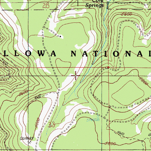 Topographic Map of Divide Cow Camp, OR