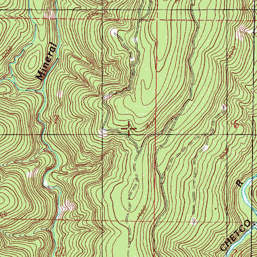 Topographic Map of Eagle Creek Trail, OR