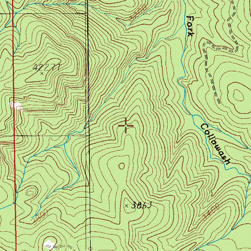 Topographic Map of East Fork Way, OR