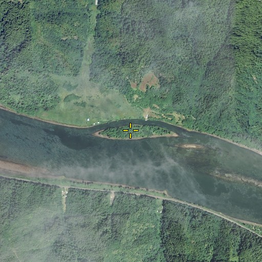 Aerial/Satellite Image of Echo Island, OR