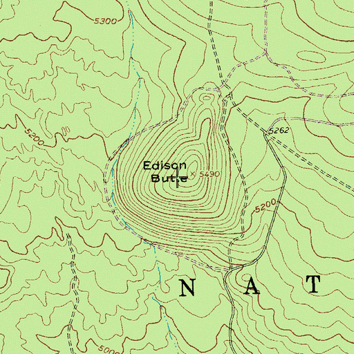 Topographic Map of Edison Butte, OR