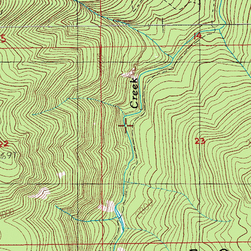 Topographic Map of Elk Lake Trail, OR