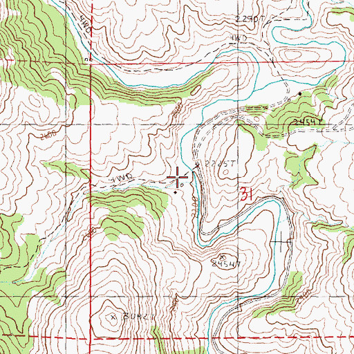 Topographic Map of Fern Creek, OR