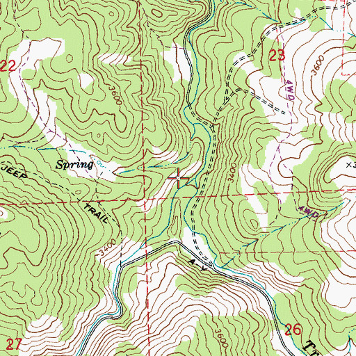 Topographic Map of Foley Creek, OR