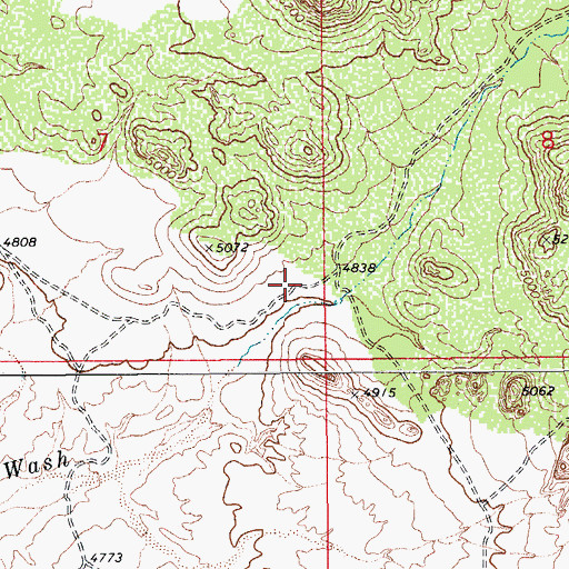 Topographic Map of Slavin Gulch, AZ