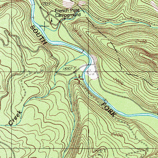 Topographic Map of Hardy Creek, OR