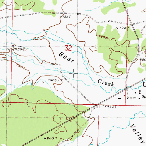 Topographic Map of Hay Creek, OR
