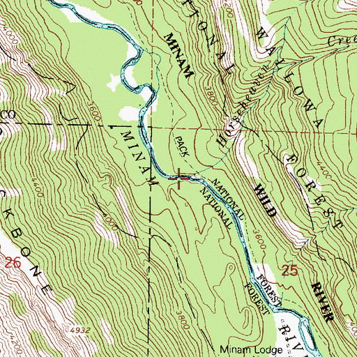Topographic Map of Horseheaven Creek, OR