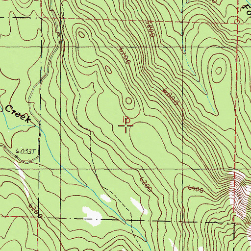 Topographic Map of Princess Trail, OR