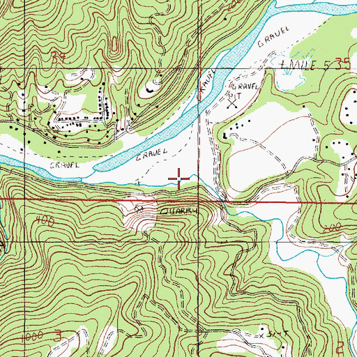 Topographic Map of Jack Creek, OR
