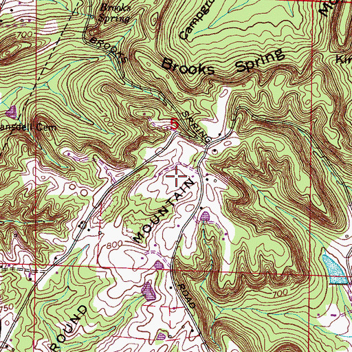 Topographic Map of Black Ground Mountain, AL