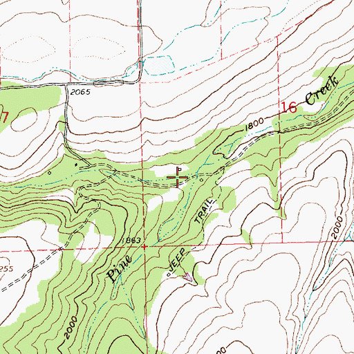 Topographic Map of Larch Creek, OR