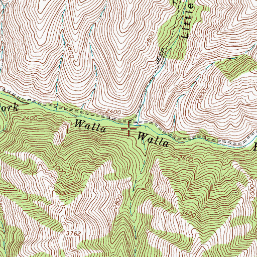 Topographic Map of Little Meadow Canyon, OR