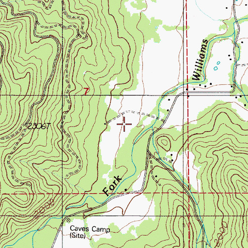 Topographic Map of Lone Creek, OR