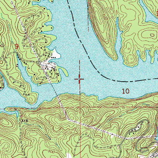 Topographic Map of Blue Creek, AL