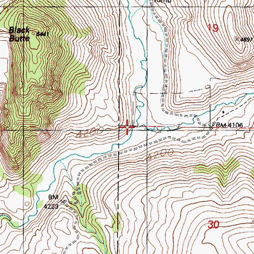 Topographic Map of Lost Creek, OR