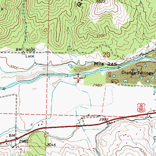 Topographic Map of Luce Creek, OR