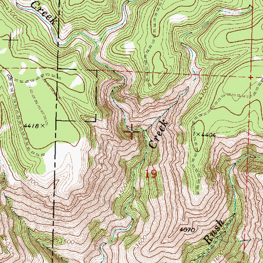 Topographic Map of Matlock Creek, OR