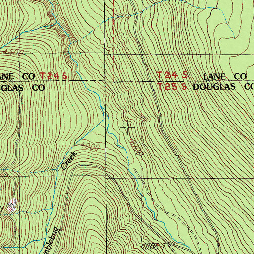 Topographic Map of McGowan Mountain Way, OR