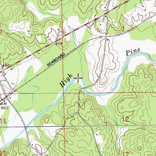 Topographic Map of Boatner Creek, AL