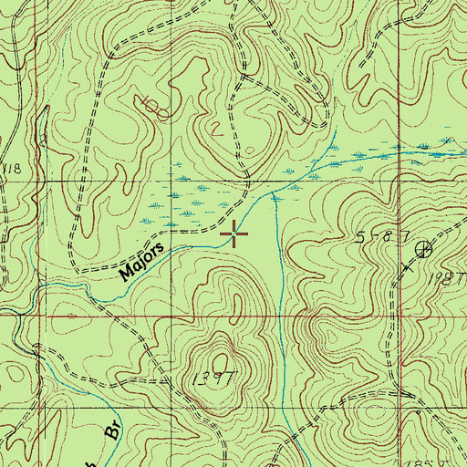 Topographic Map of Boggy Branch, AL