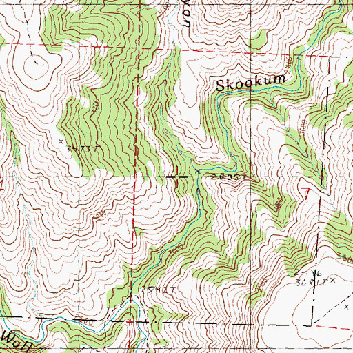 Topographic Map of Mulligan Stew Canyon, OR