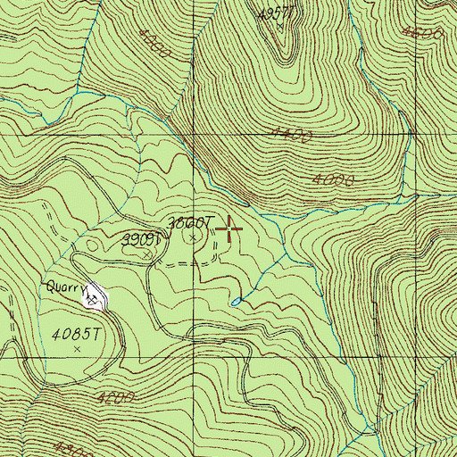 Topographic Map of North Fork Staley Creek, OR