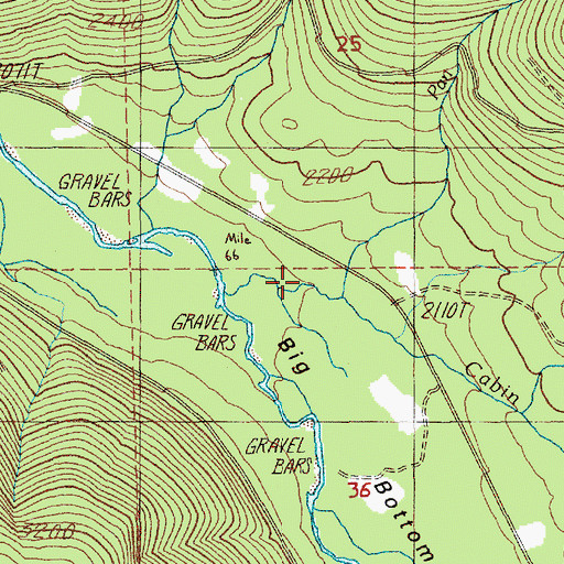 Topographic Map of Pan Creek, OR