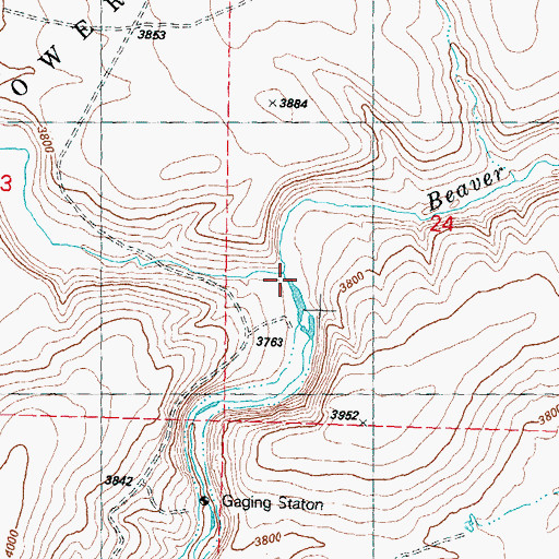Topographic Map of Paulina Creek, OR