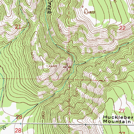 Topographic Map of Pedro Creek, OR