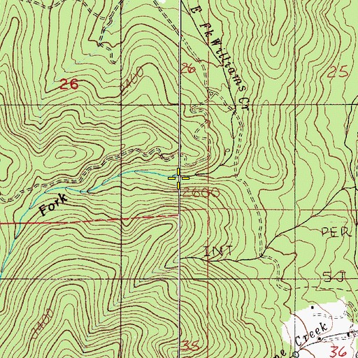 Topographic Map of Pipe Fork, OR