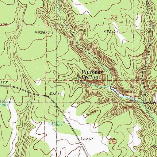 Topographic Map of Plumber Spring, OR