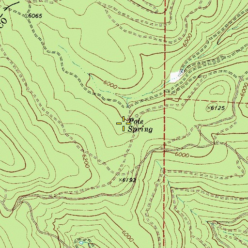 Topographic Map of Pole Spring, OR