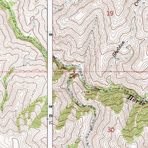 Topographic Map of Road Gulch, OR