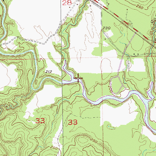 Topographic Map of Briar Creek, AL