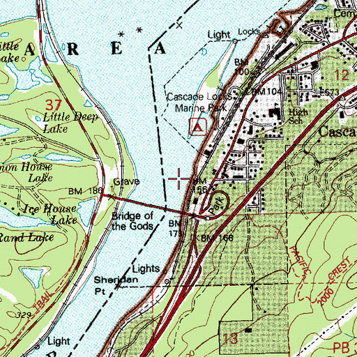 Topographic Map of Rudolph Creek, OR