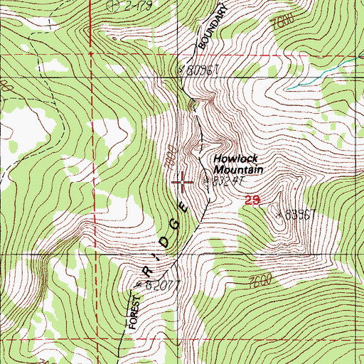Topographic Map of Sawtooth Ridge, OR
