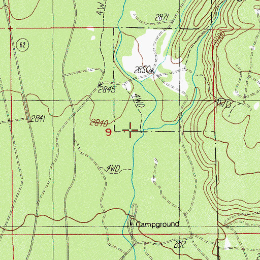 Topographic Map of Sink Creek, OR