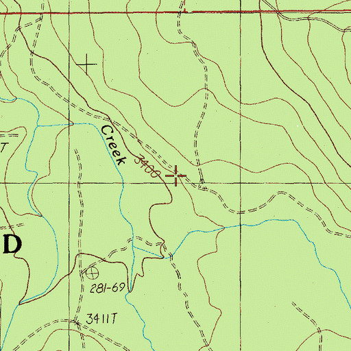 Topographic Map of Skyline Alternate Trail, OR