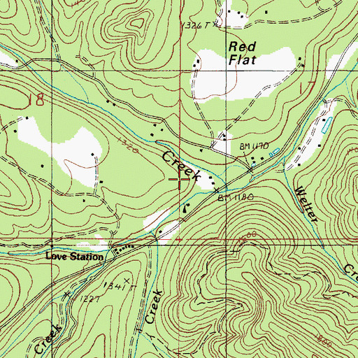 Topographic Map of Slate Creek, OR
