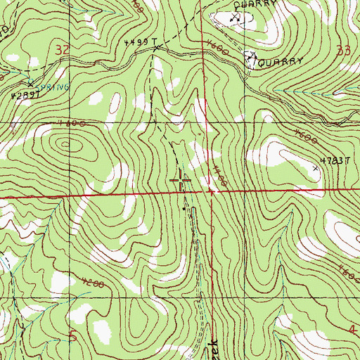 Topographic Map of Slayton Corral, OR