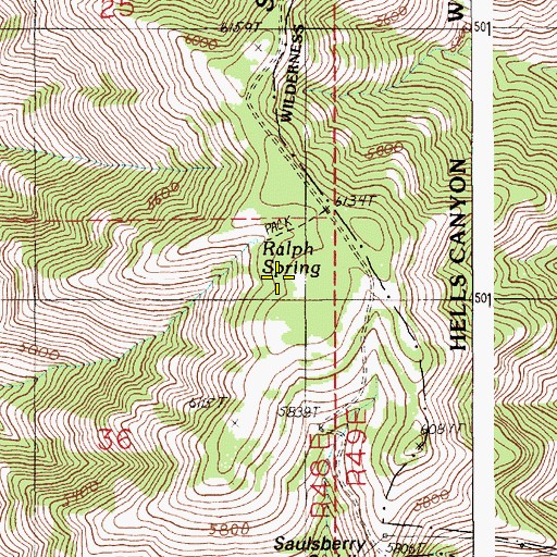 Topographic Map of Tepee Spring, OR