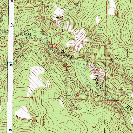 Topographic Map of Thompson Gulch, OR