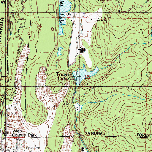 Topographic Map of Town Lake, OR